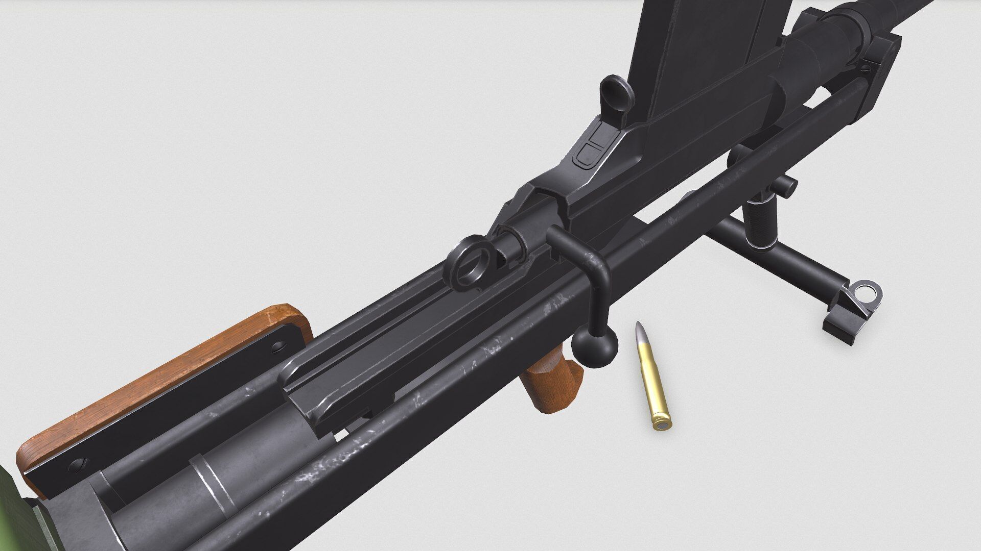 Boys Anti-tank Rifle Low-poly PBR Low-poly 3D model_30