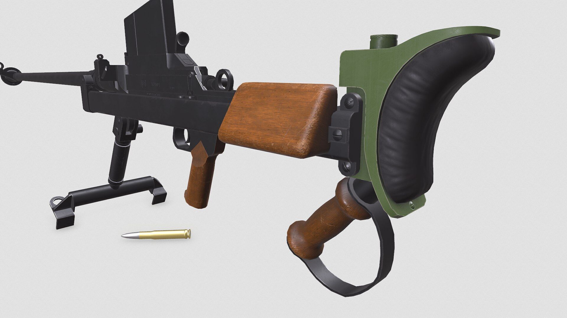 Boys Anti-tank Rifle Low-poly PBR Low-poly 3D model_20