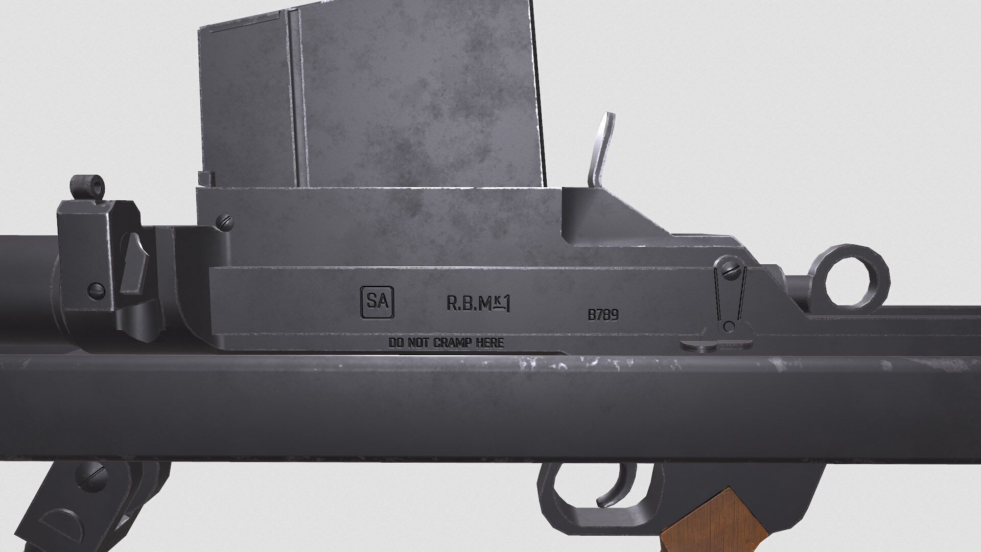 Boys Anti-tank Rifle Low-poly PBR Low-poly 3D model_40