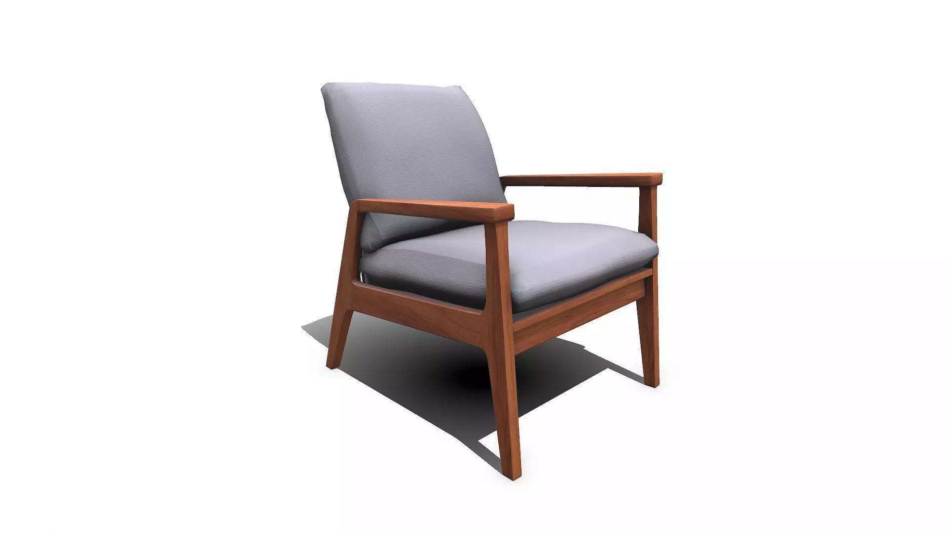 Armchair Low-poly PBR Free low-poly 3D model