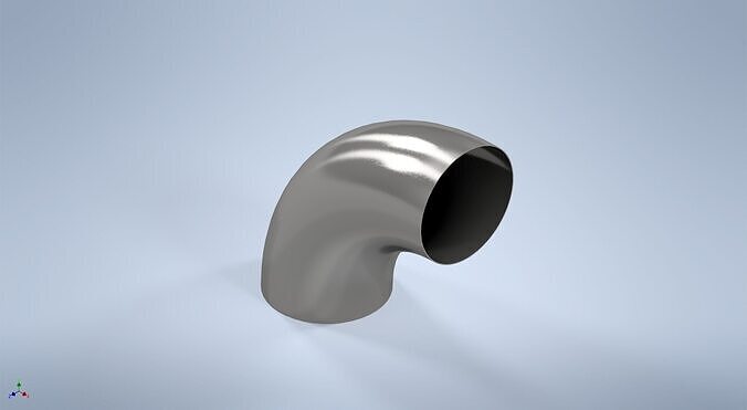 18 inches NPS BW 90 Degrees LR Elbows ASME-ANSI 3D print model