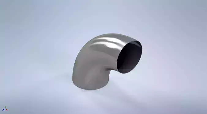 18 inches NPS BW 90 Degrees LR Elbows ASME-ANSI 3D print model