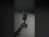 Dark Suit Agent Character Rigged and Animated Low-poly 3D model_2
