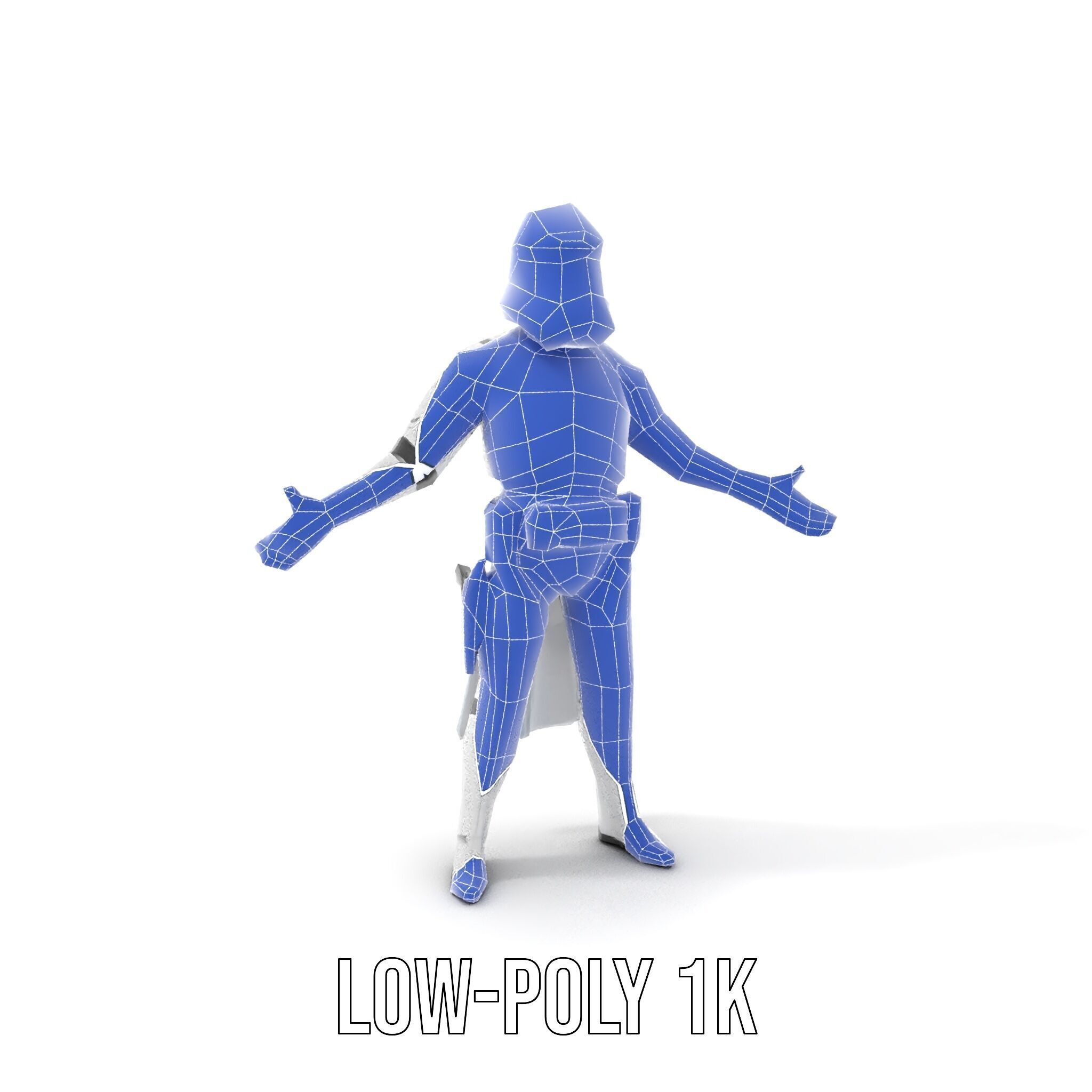 Modified SciFi Soldier Rigged and Animated Character Model Low-poly 3D model_18