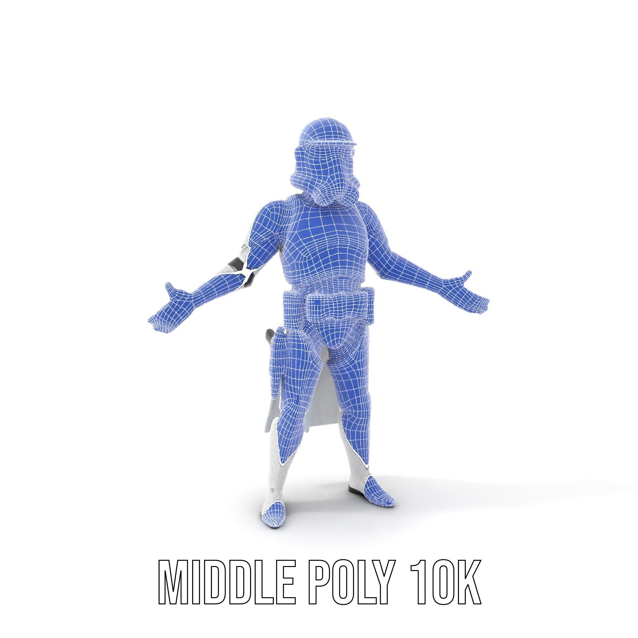 Modified SciFi Soldier Rigged and Animated Character Model Low-poly 3D model_25