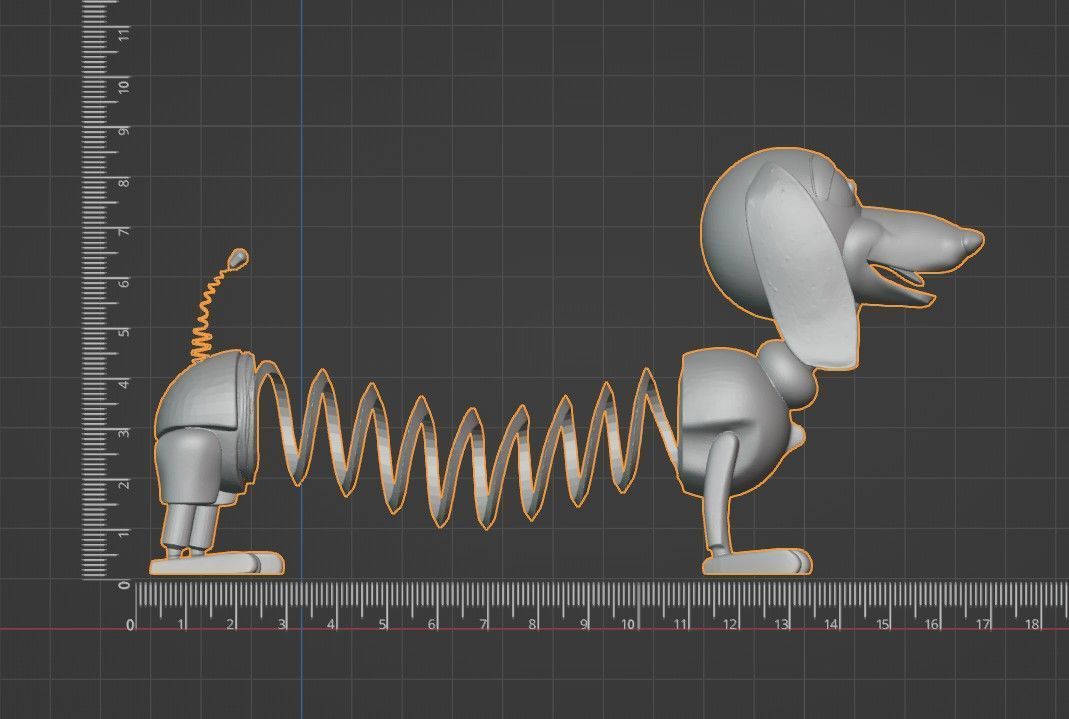 Slinky Dog - Static 3D Printable Model - Toy Story 3D print model_5