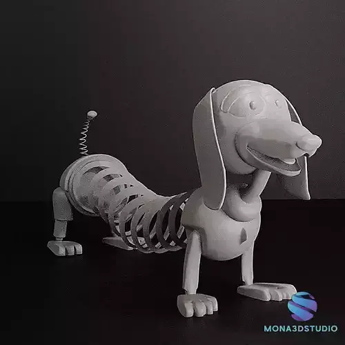 Slinky Dog - Static 3D Printable Model - Toy Story  3D print model