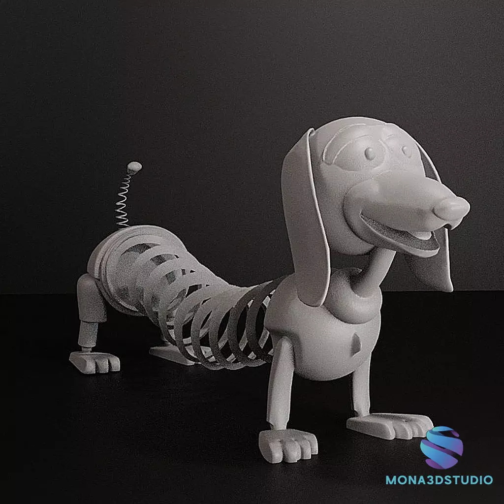 Slinky Dog - Static 3D Printable Model - Toy Story 3D print model_2