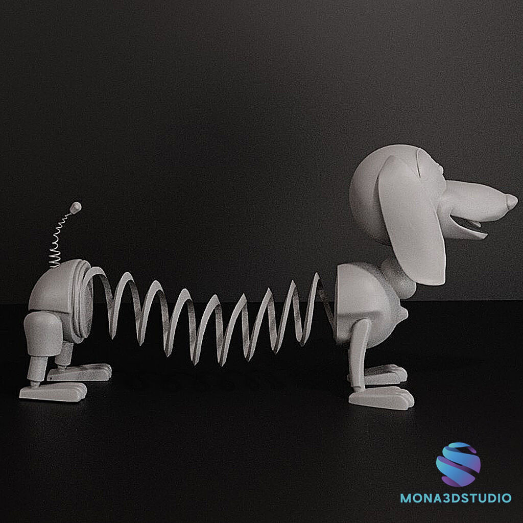 Slinky Dog - Static 3D Printable Model - Toy Story 3D print model_3