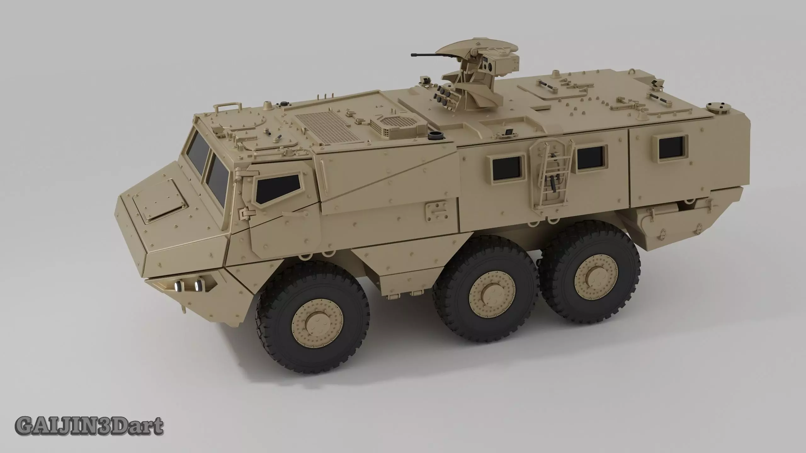 VAB MK3 6x6 Armored Vehicle 3D Printable Model 3D print model_8