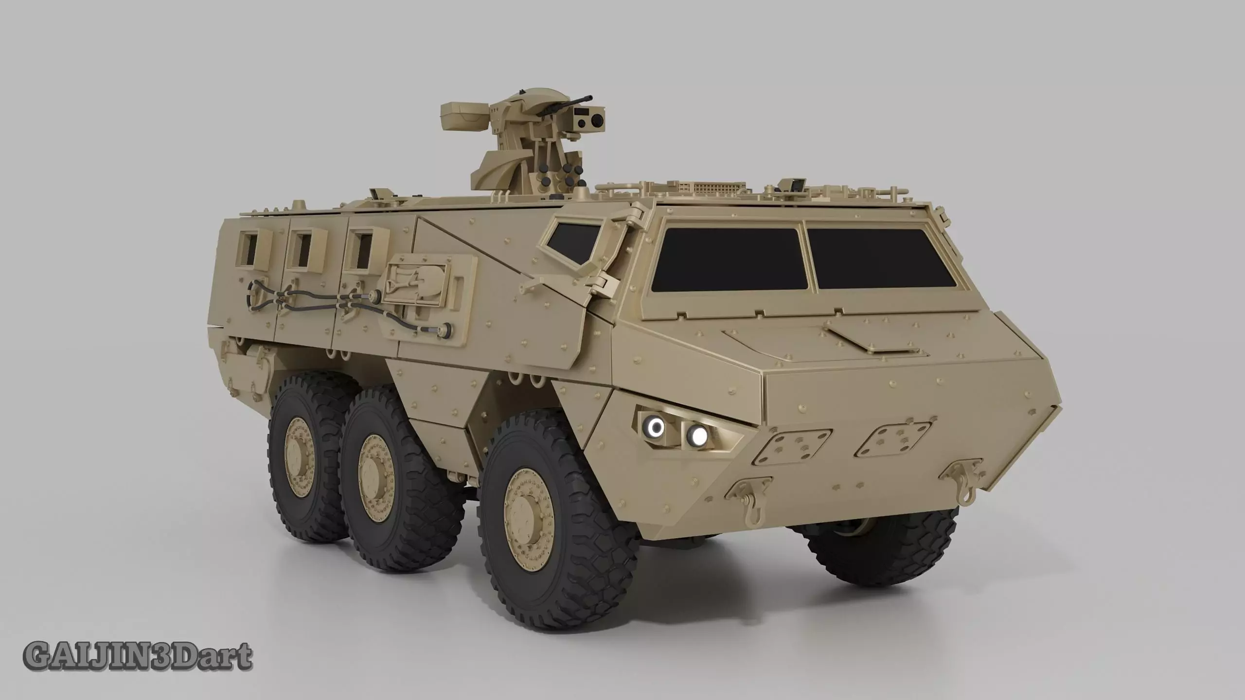 VAB MK3 6x6 Armored Vehicle 3D Printable Model 3D print model_4