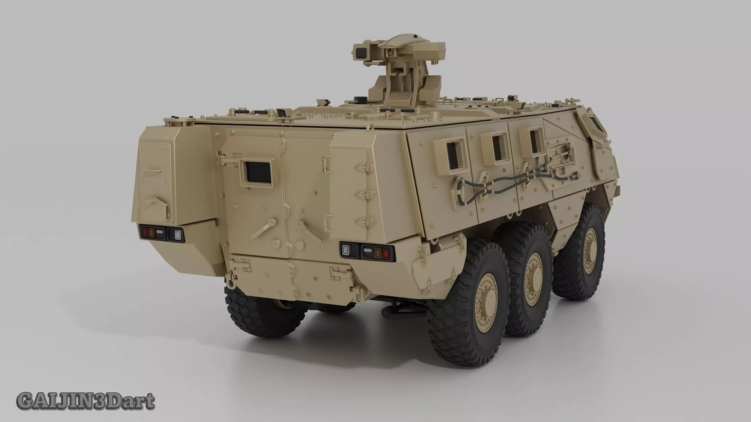 VAB MK3 6x6 Armored Vehicle 3D Printable Model 3D print model_5