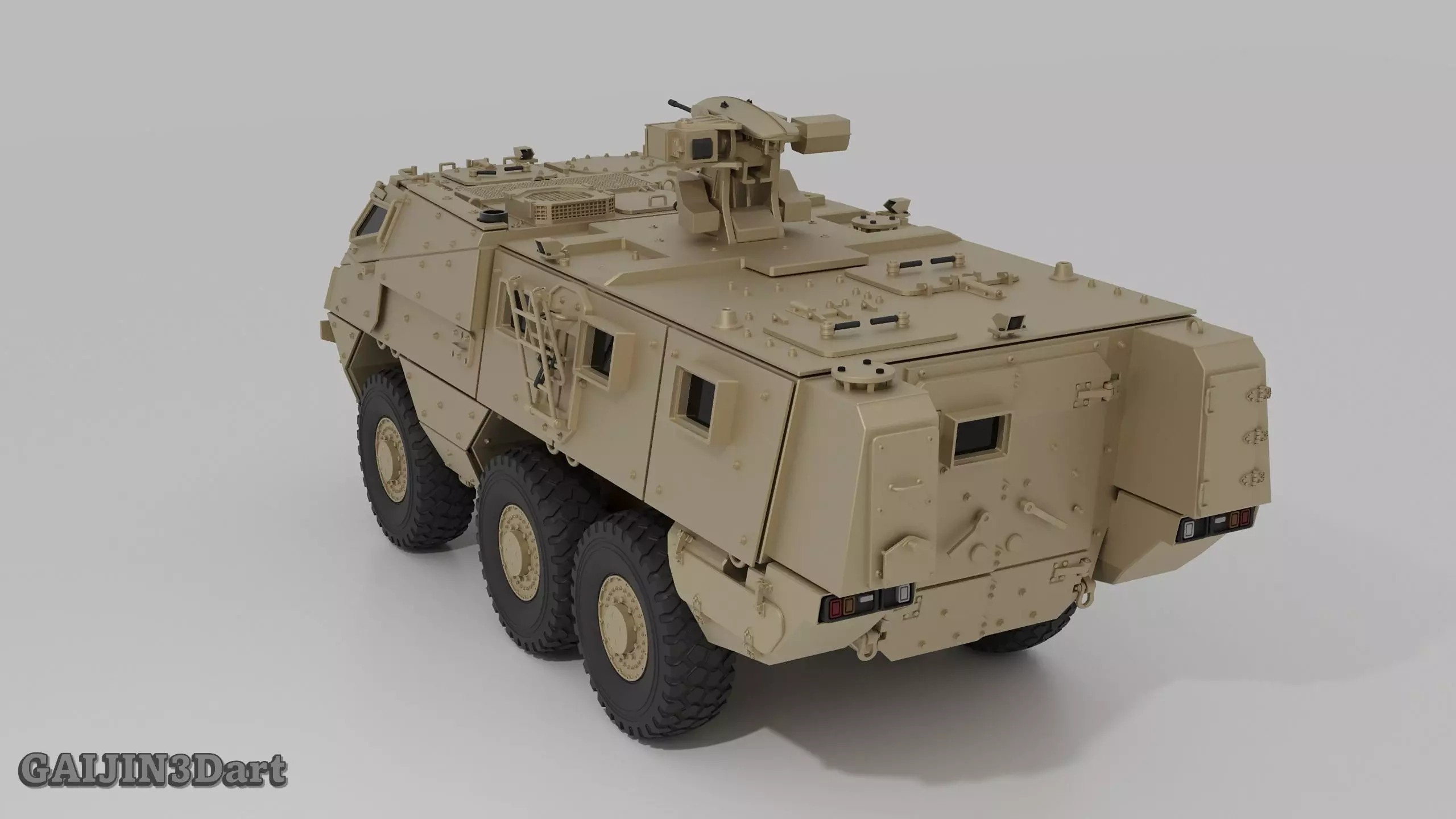 VAB MK3 6x6 Armored Vehicle 3D Printable Model 3D print model_6