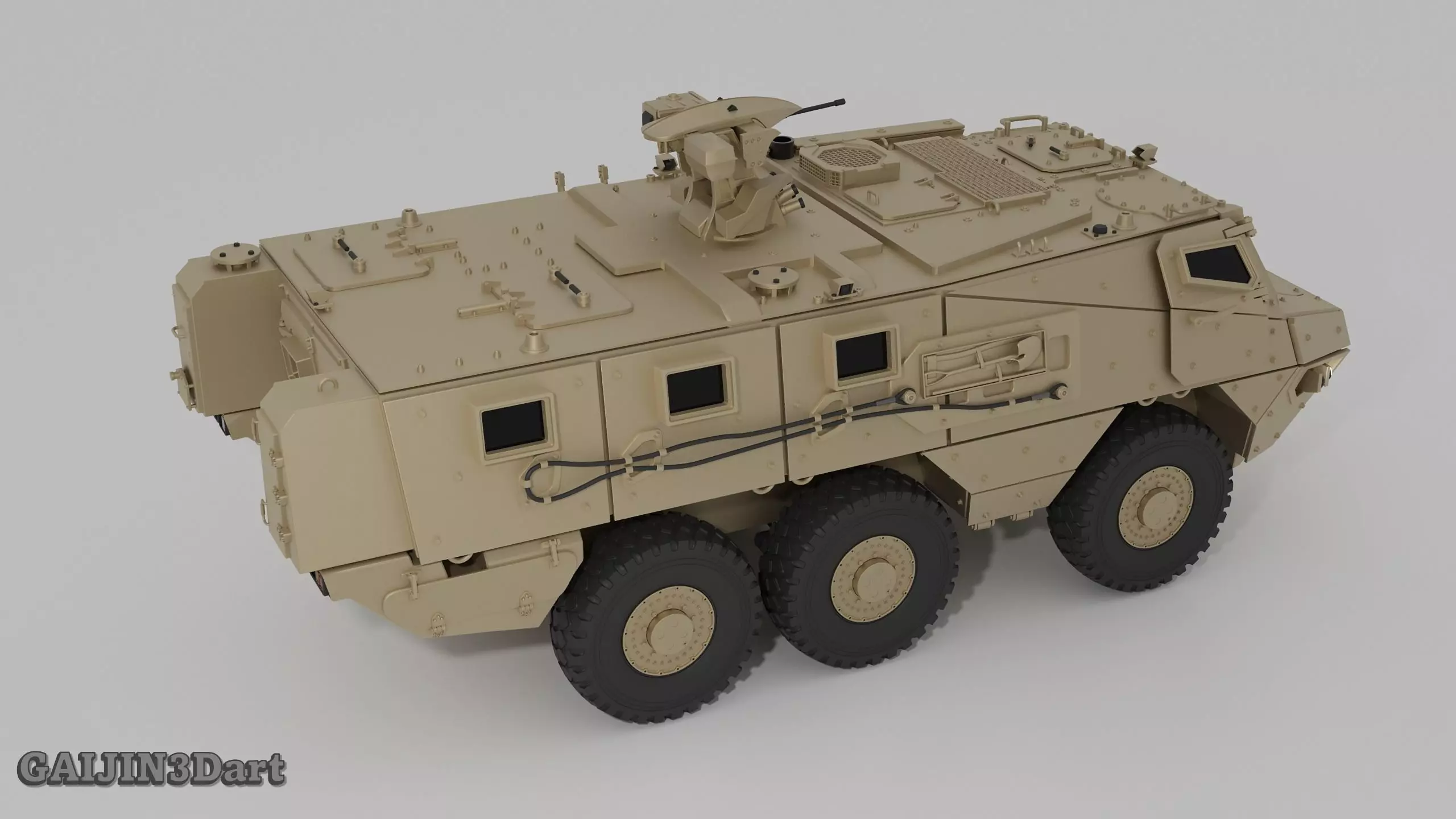 VAB MK3 6x6 Armored Vehicle 3D Printable Model 3D print model_7