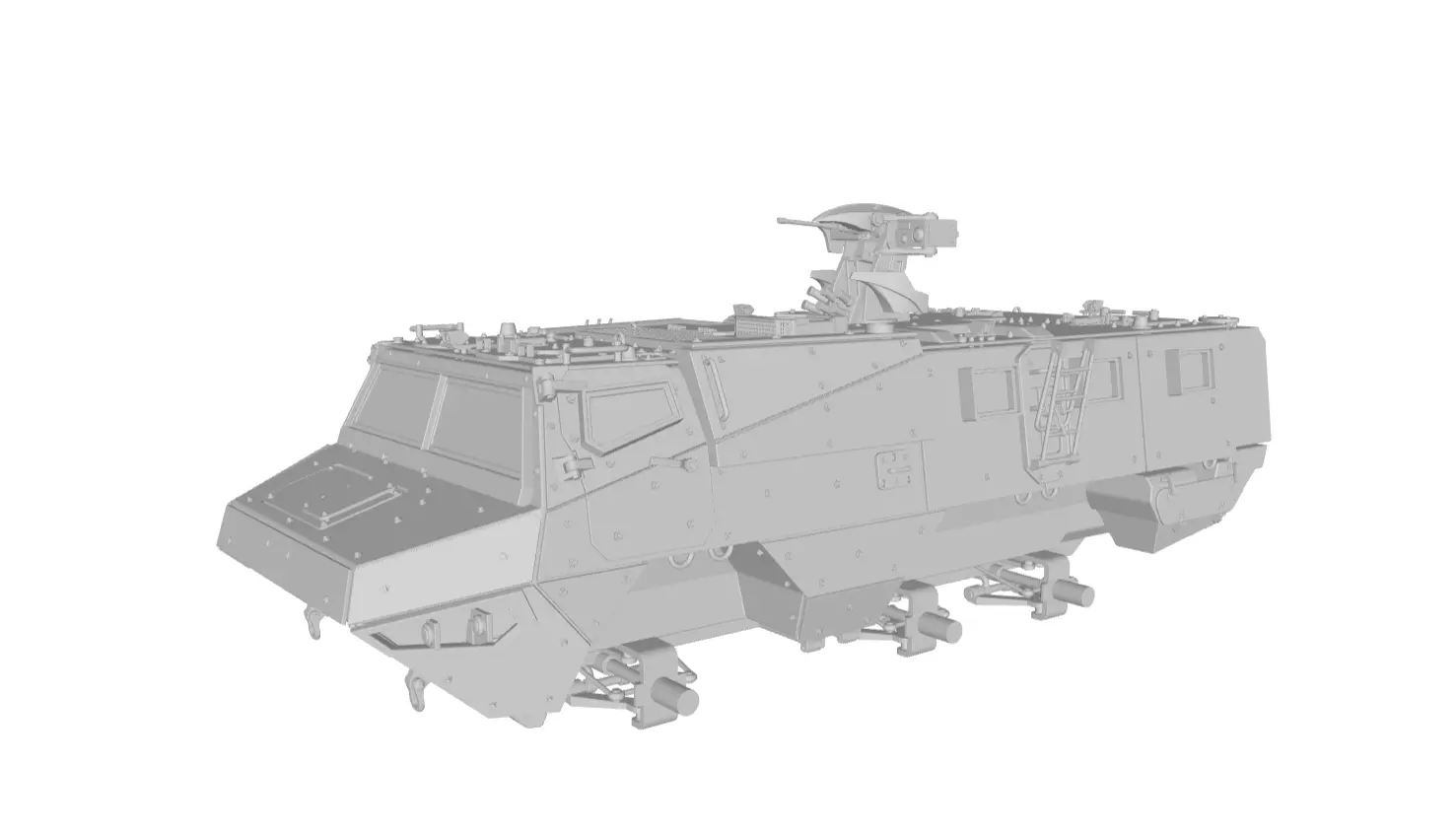 VAB MK3 6x6 Armored Vehicle 3D Printable Model 3D print model_17