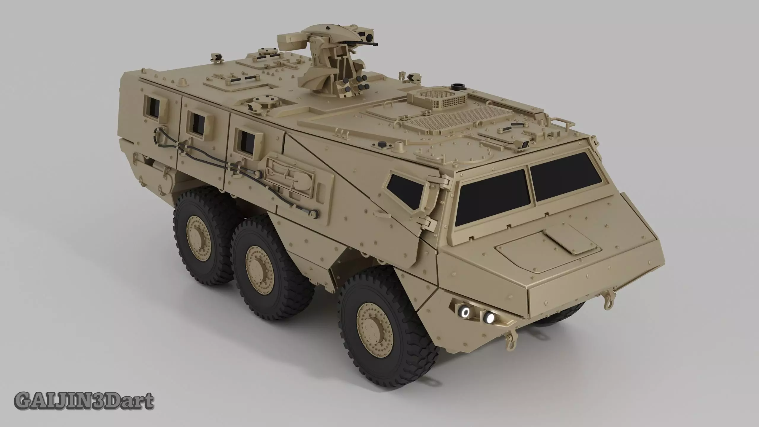 VAB MK3 6x6 Armored Vehicle 3D Printable Model 3D print model_2