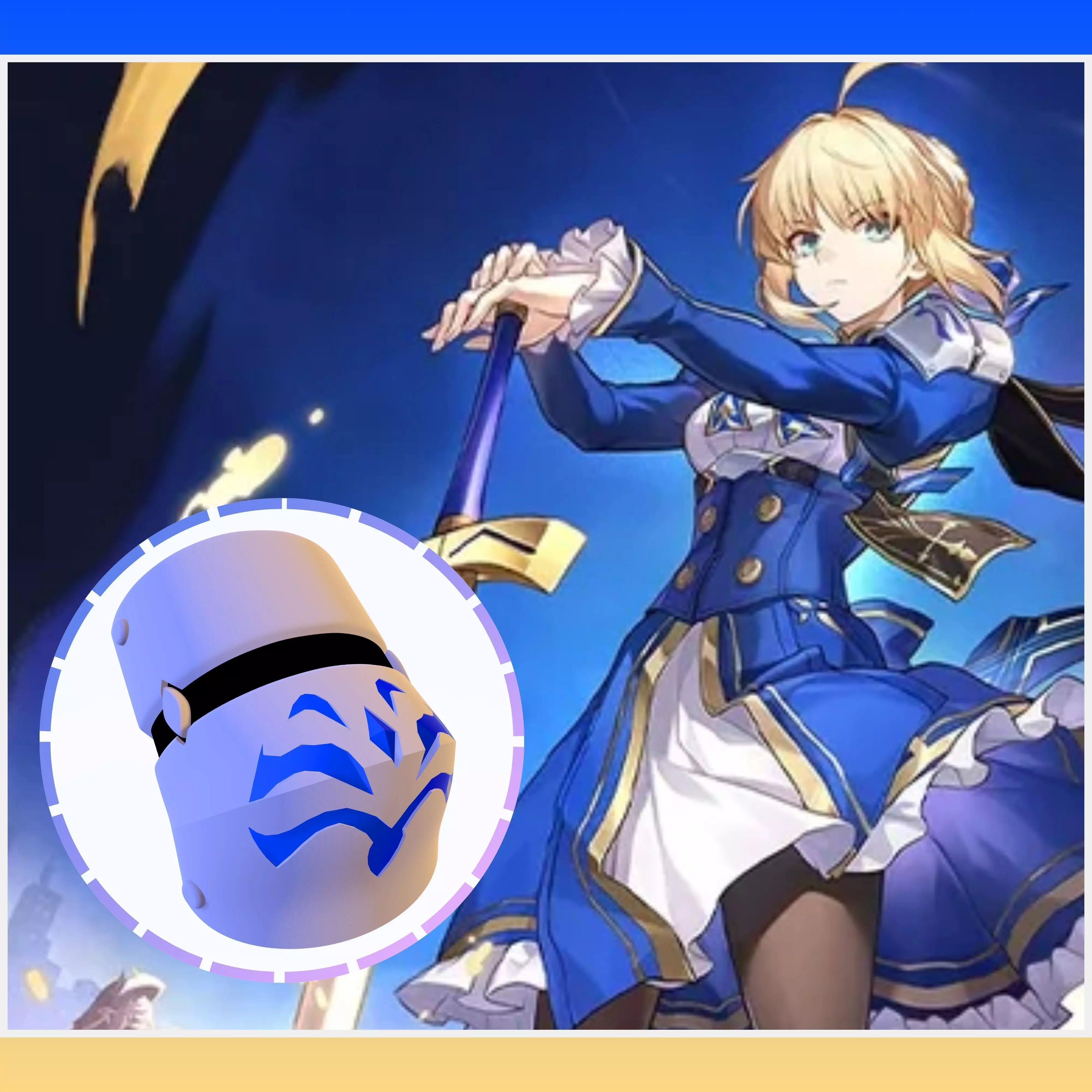 Shoulder Armor Saber x Honkai Star Rail 3D print model_0