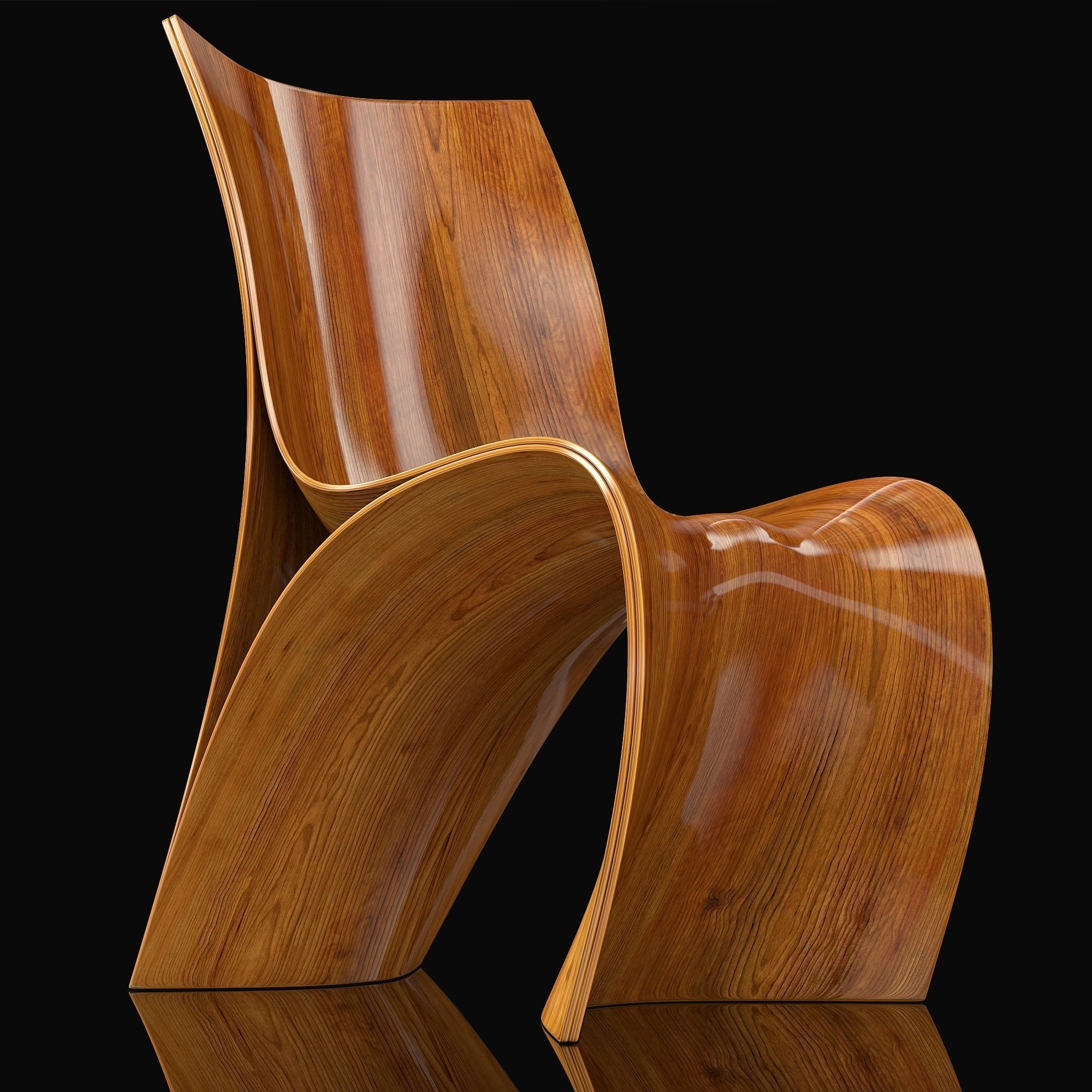 Three Skin Chair 3D model_2