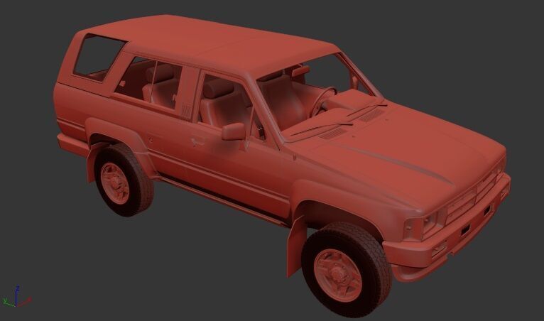 Toyota 4Runner Mk1 1986 3D print model_4