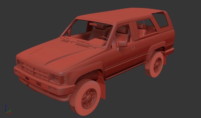 Toyota 4Runner Mk1 1986 3D print model_3