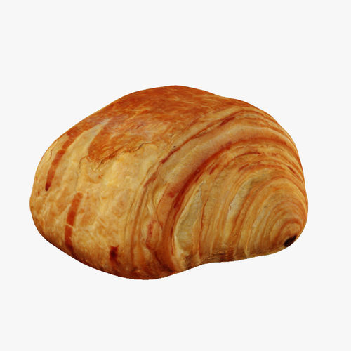 Pain au chocolat Low-poly 3D model 5