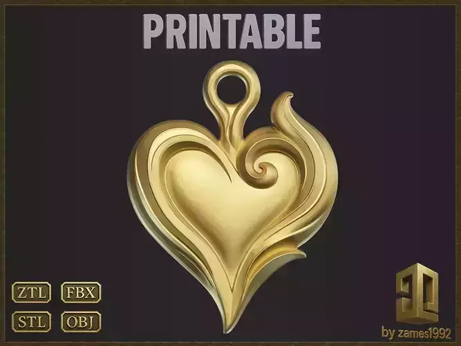 Romantic Heart Pendant