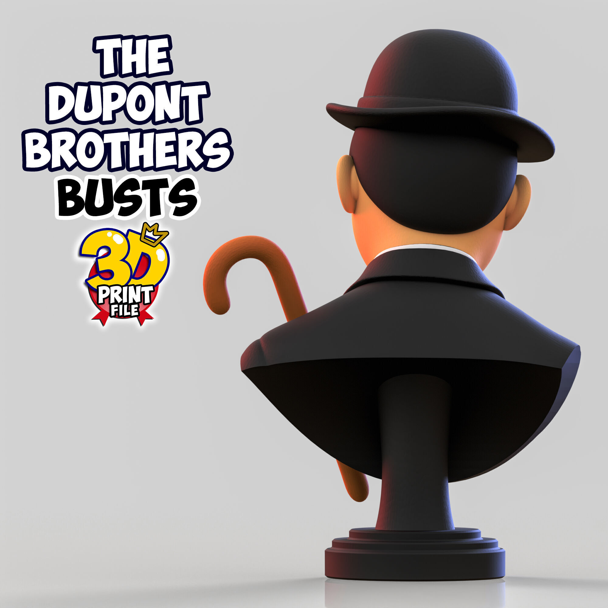 The Dupont Brothers Stylized 3D Busts 3D print model_17