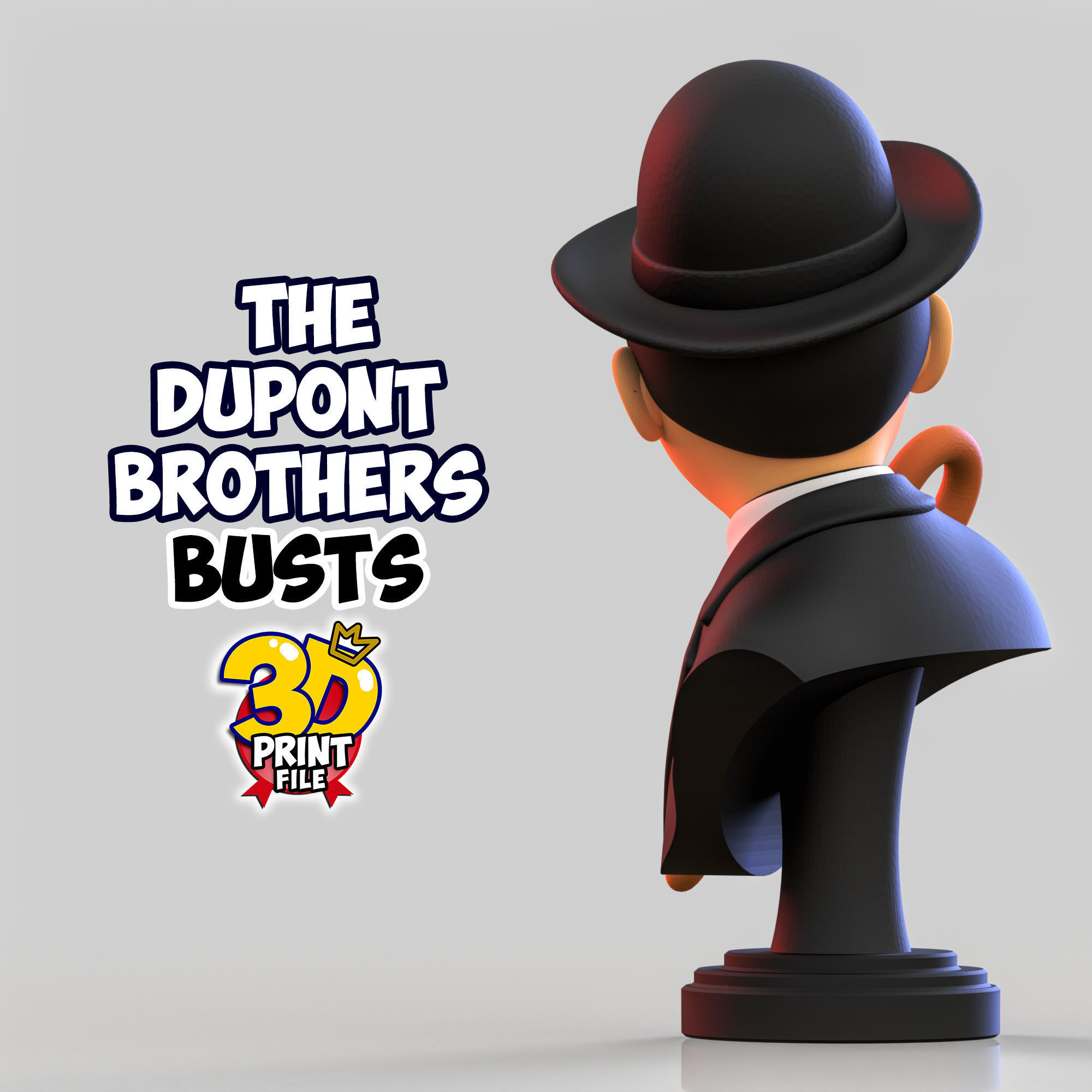 The Dupont Brothers Stylized 3D Busts 3D print model_13
