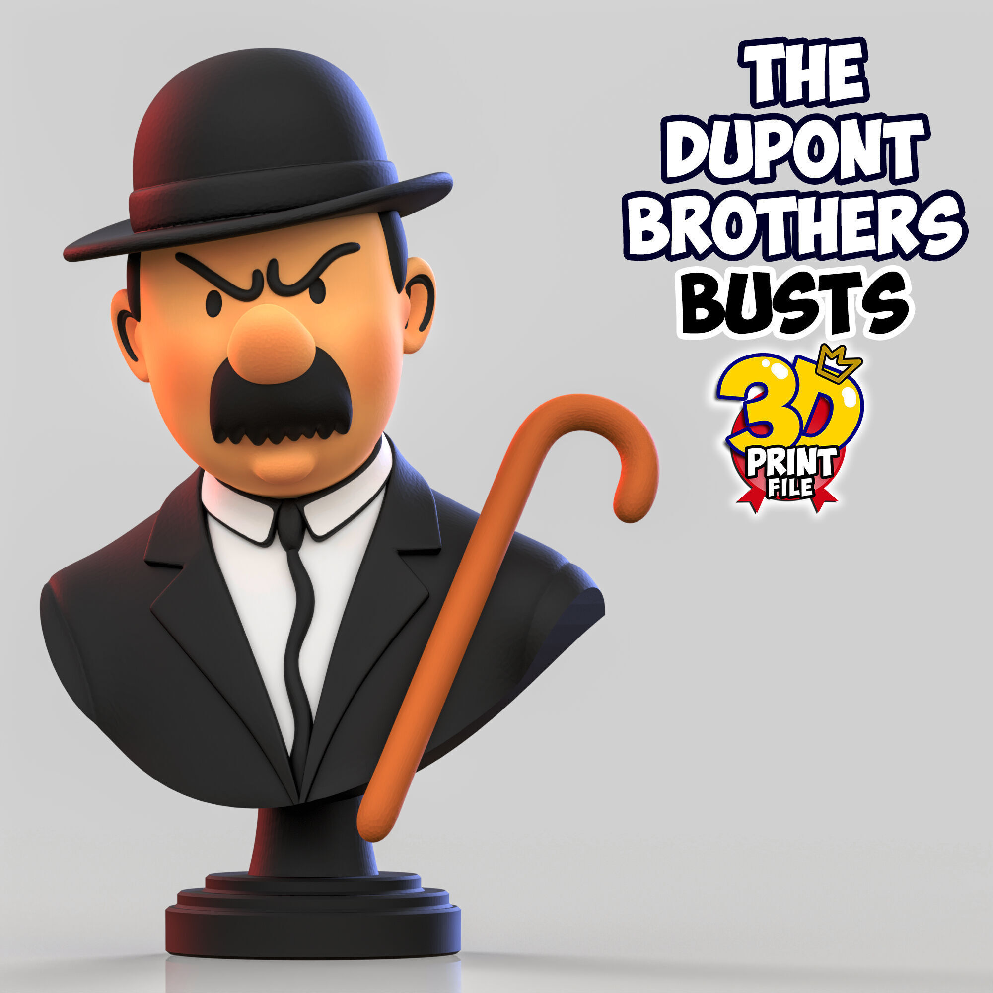 The Dupont Brothers Stylized 3D Busts 3D print model_18