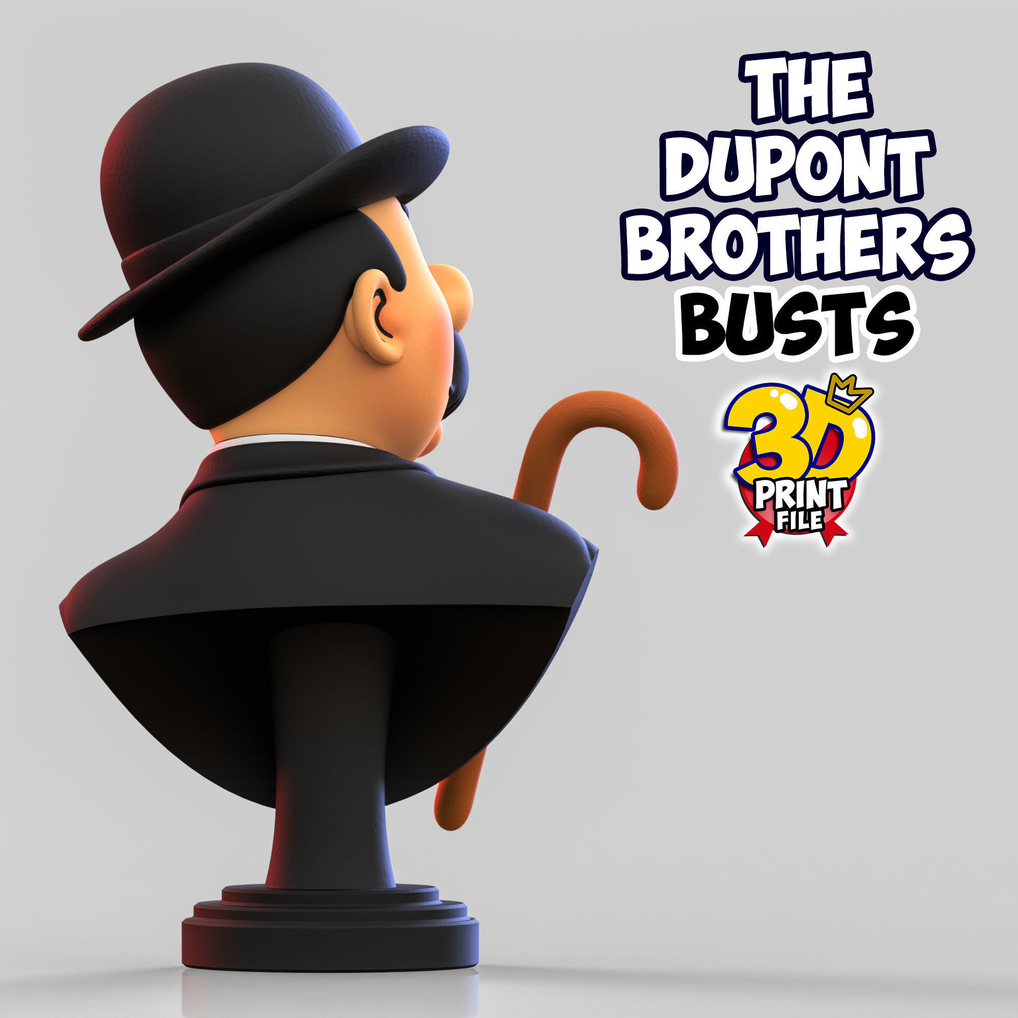 The Dupont Brothers Stylized 3D Busts 3D print model_20