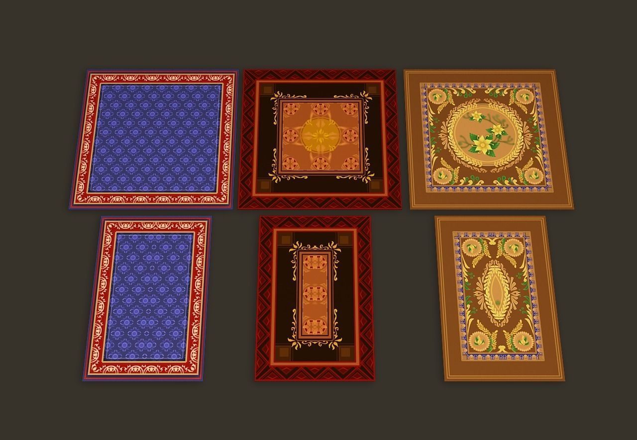 Cartoon House Interior Low-poly 3D model_11