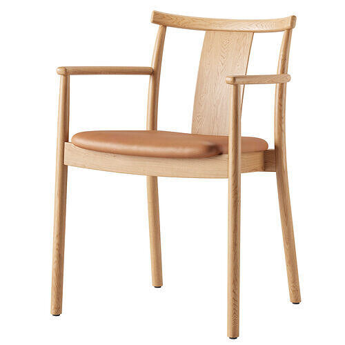 Merkur Dining Chair with Armrests 3D model