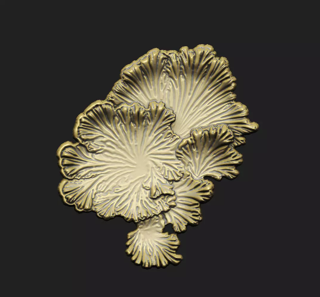 Mushroom cnc aspire artcam V relief print engrave 3D print model