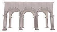 Arched Vaulted Gallery 3D model