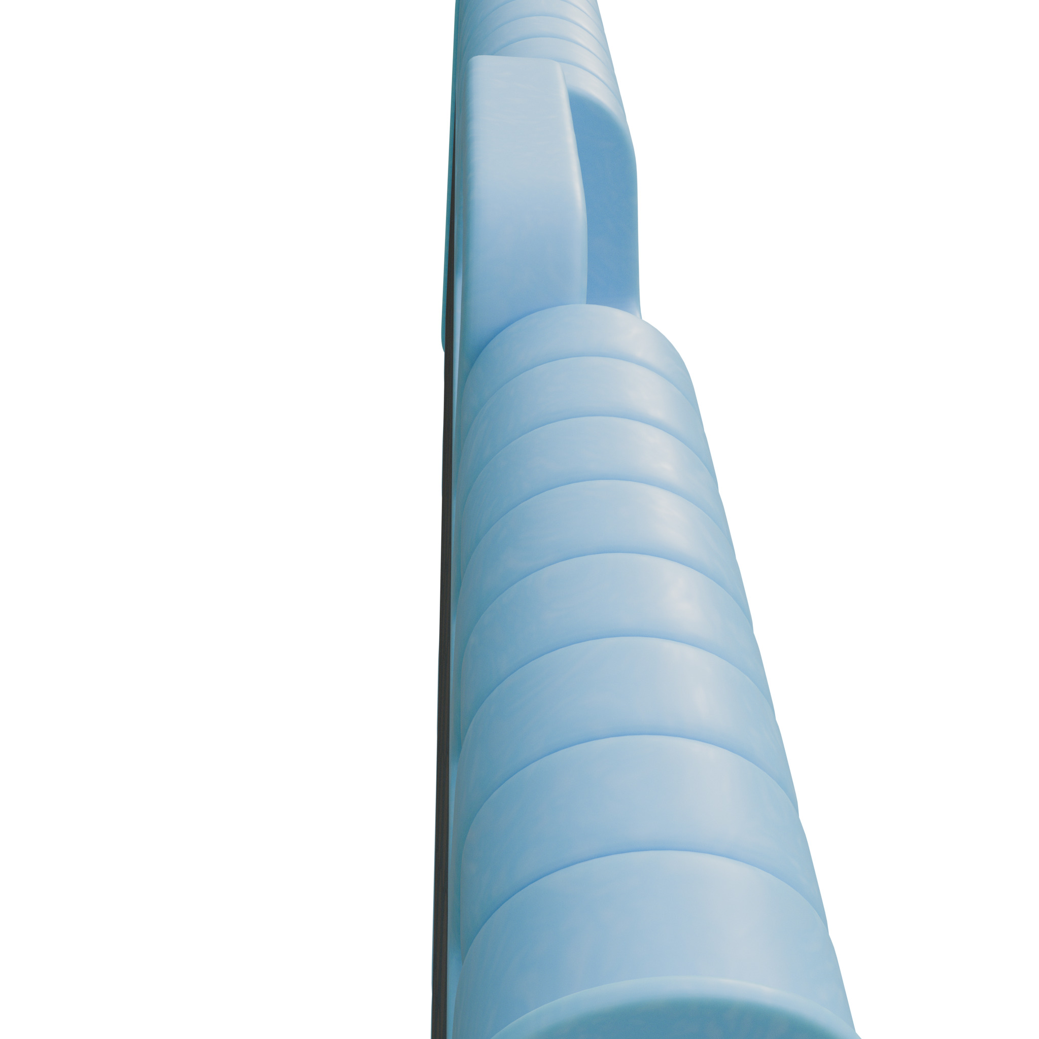 Plastic Folding Step Stool - Blue 3D model_13