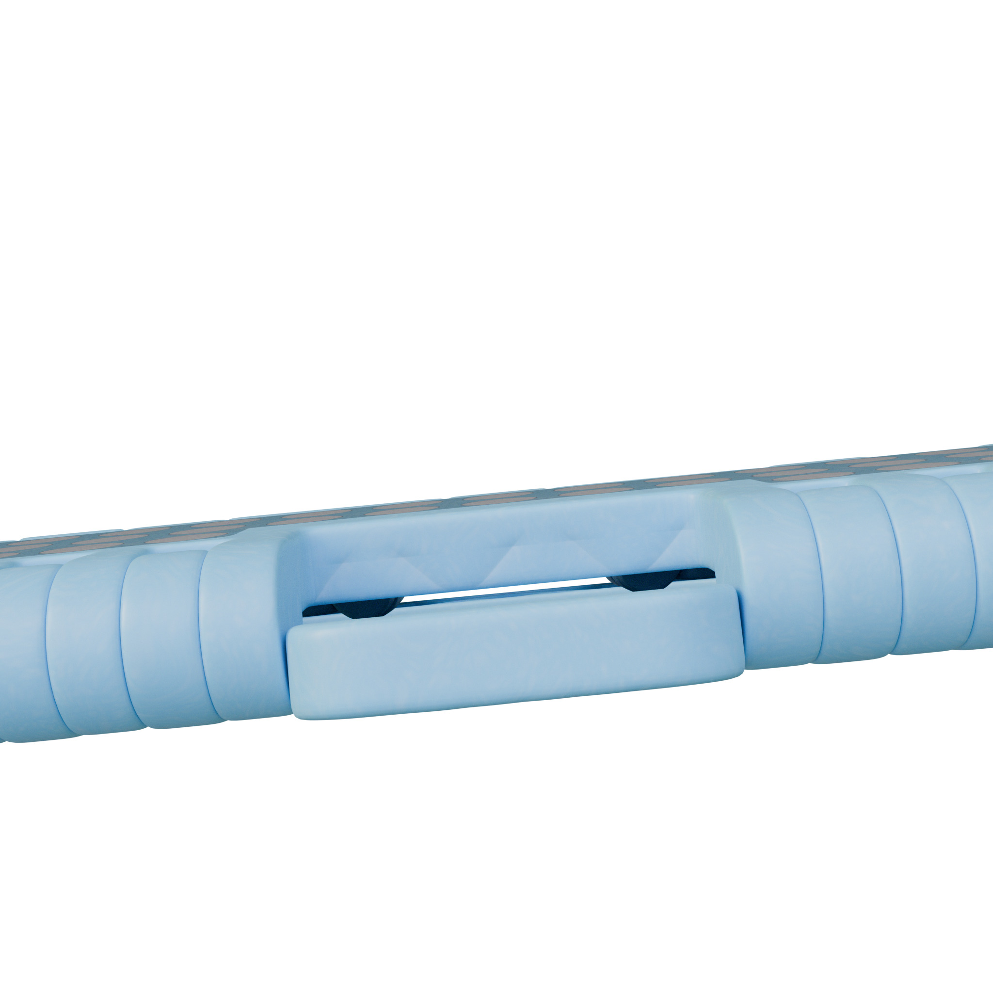 Plastic Folding Step Stool - Blue 3D model_18