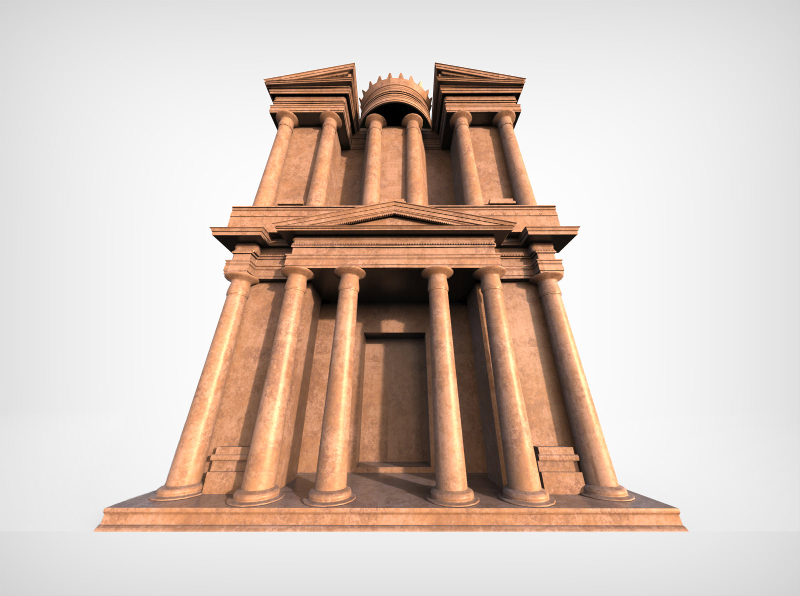 Petra Al Khazneh or The Treasury at Petra 3D model_3