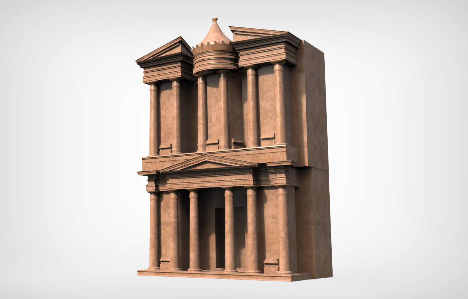 Petra Al Khazneh or The Treasury at Petra 3D model_5