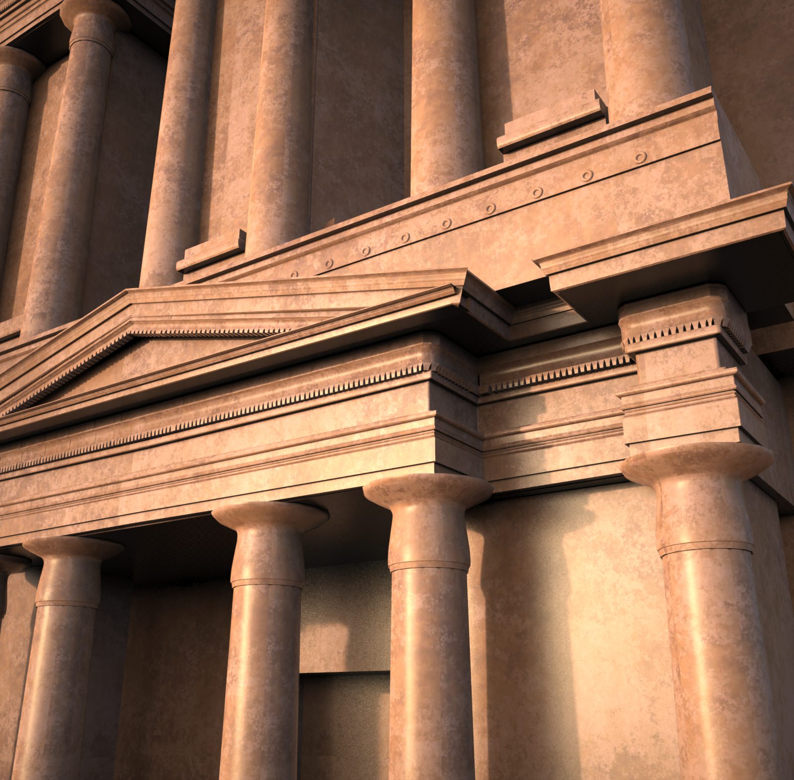 Petra Al Khazneh or The Treasury at Petra 3D model_1