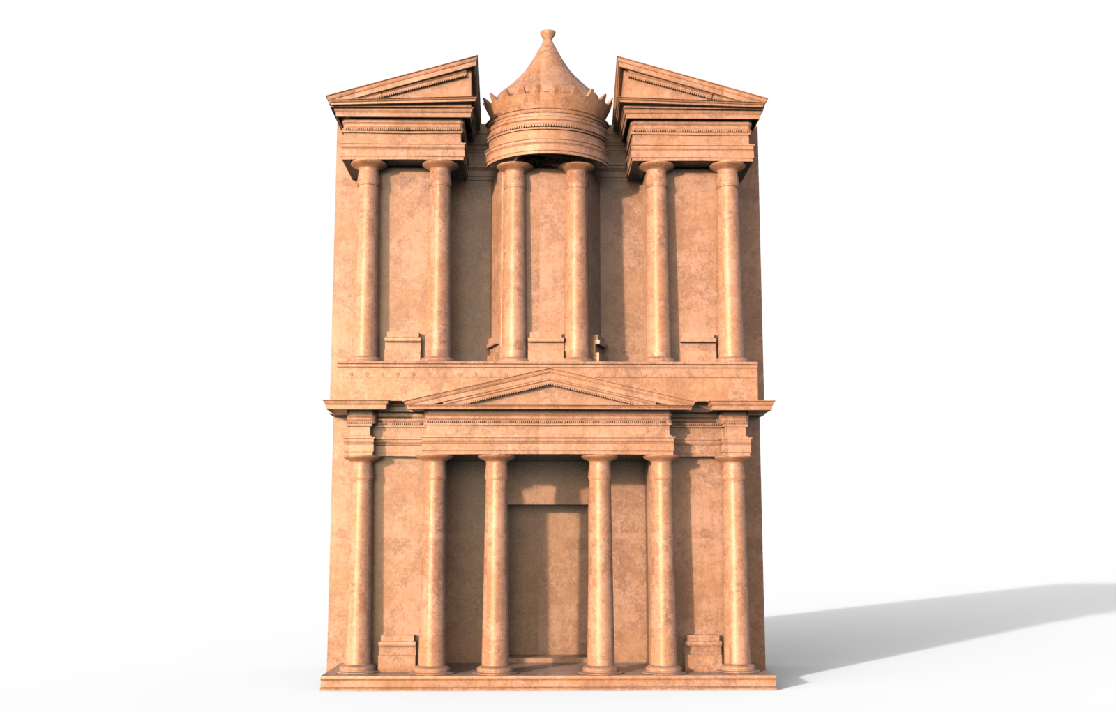 Petra Al Khazneh or The Treasury at Petra 3D model_4