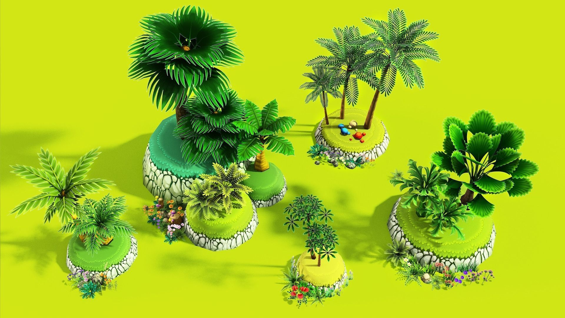 3D Cartoon Forest Low-poly 3D model_12