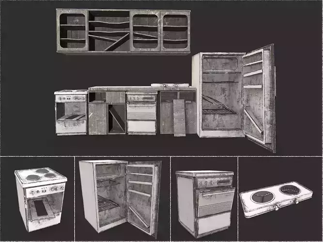 Abandoned Old Kitchen