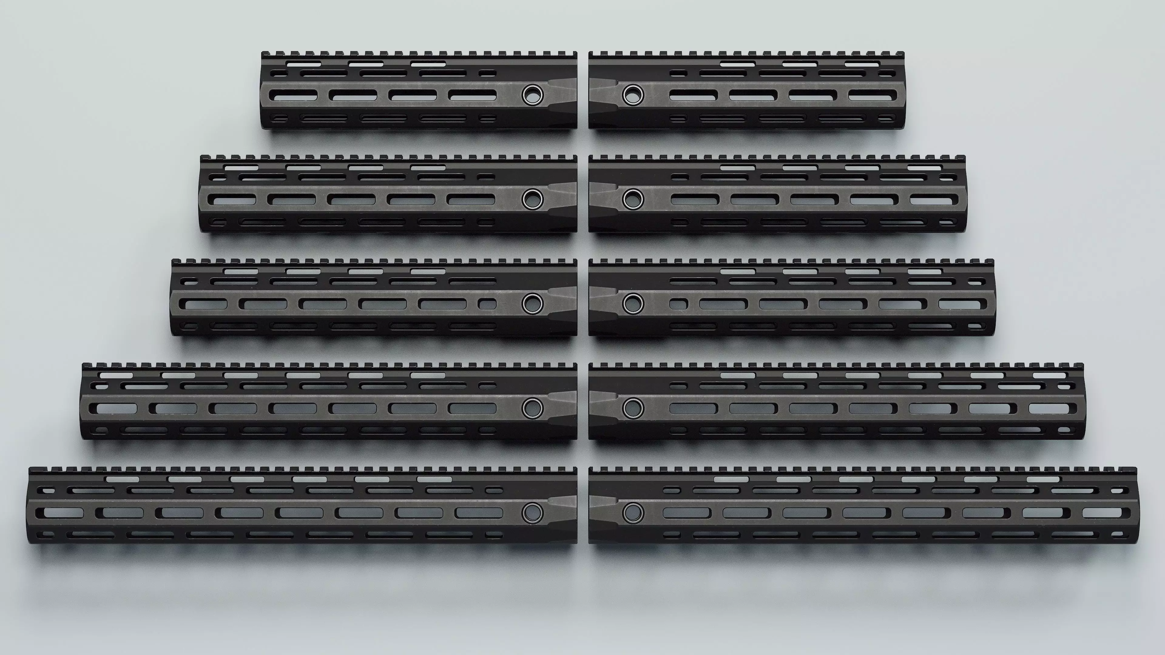 AR-15 - URX-4 Handguards - Replica Low-poly 3D model_0