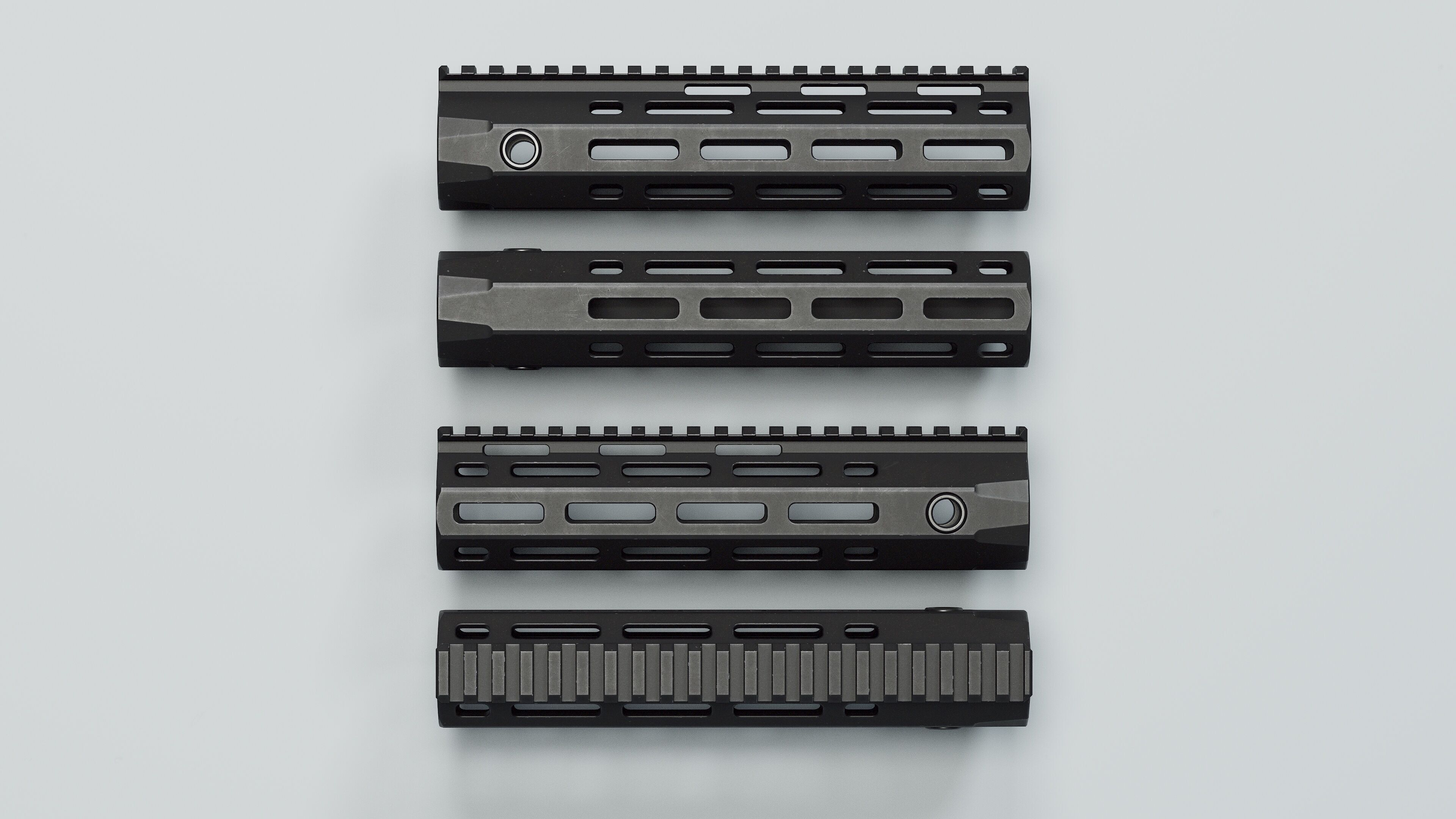AR-15 - URX-4 Handguards - Replica Low-poly 3D model_6