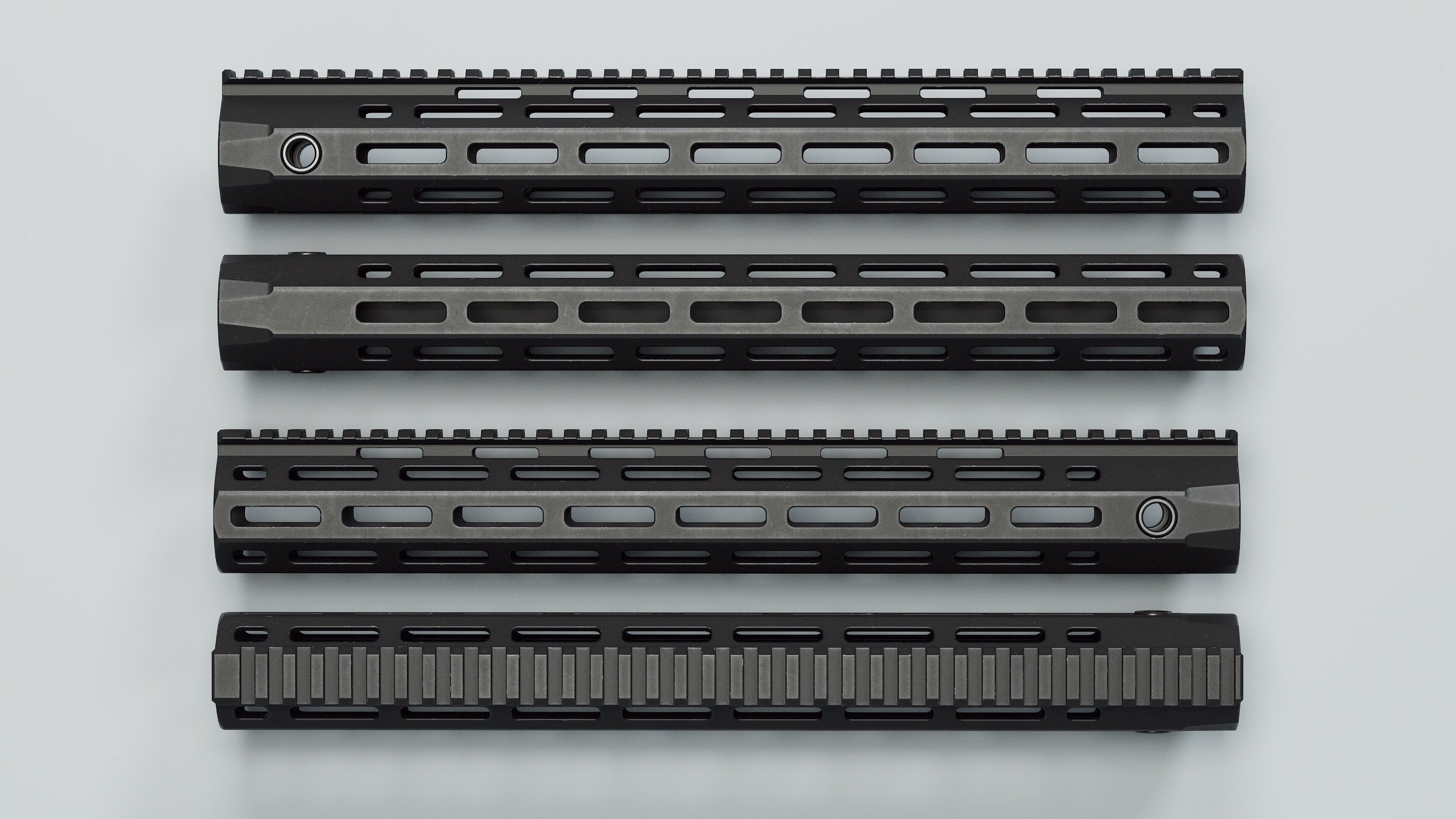 AR-15 - URX-4 Handguards - Replica Low-poly 3D model_18