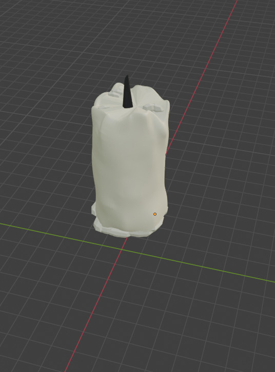 candle Low-poly 3D model_2