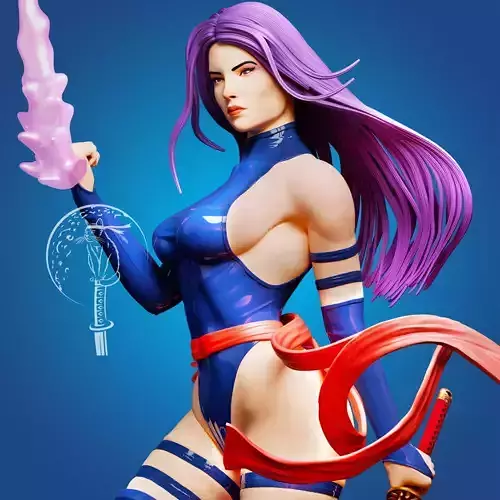 Psylocke Marvel X-Men  Ready For 3D Printing