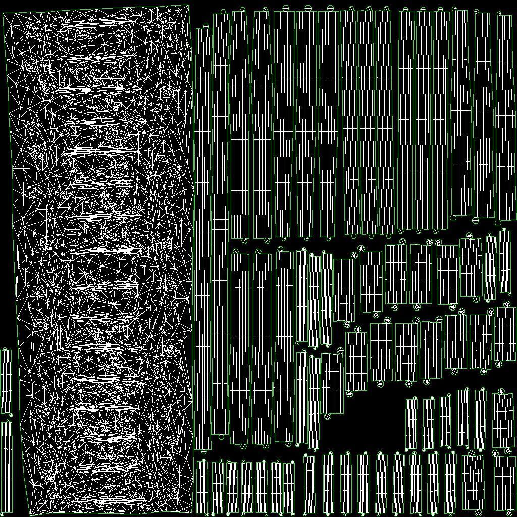Village Road With Fence 1 Low-poly 3D model_7