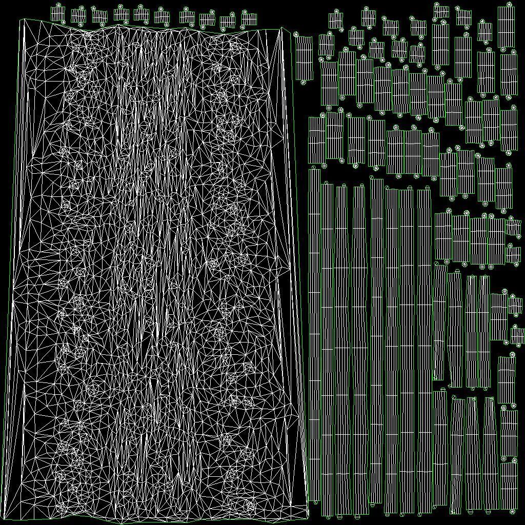Village Road With Fence 2 Low-poly 3D model_6