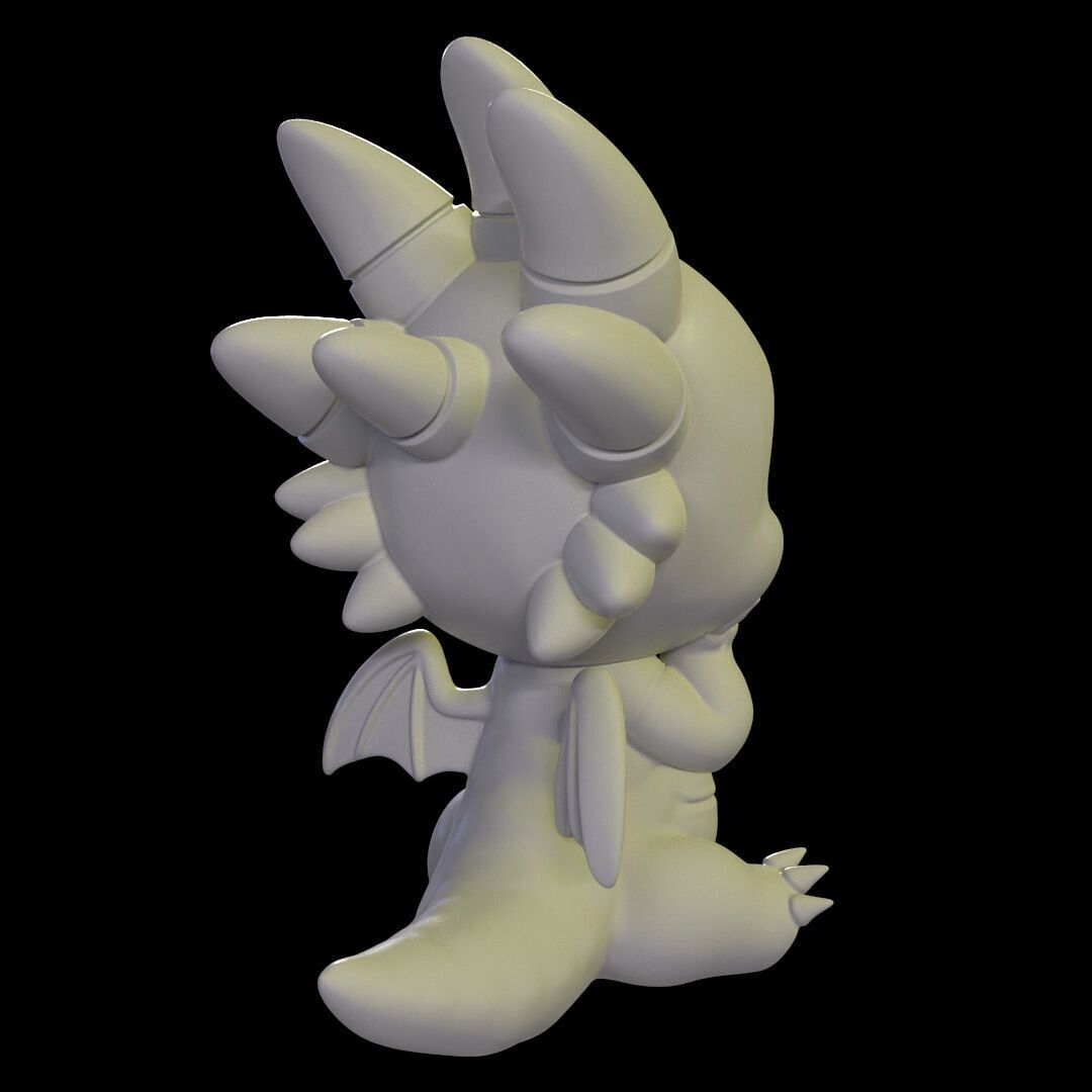 Shocked Baby Dragon 3D print model_6
